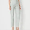Petite Linen Blend Slim Ankle Pants - Professional Work Trousers