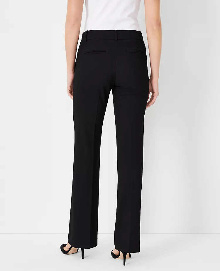 Petite Curvy Fit Seasonless Stretch Trousers in Core Black 2 Petite Curvy Fit Seasonless Stretch Trousers in Core Black - Image 2