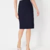 Tailored Petite Seamed Pencil Skirt in Seasonless Stretch