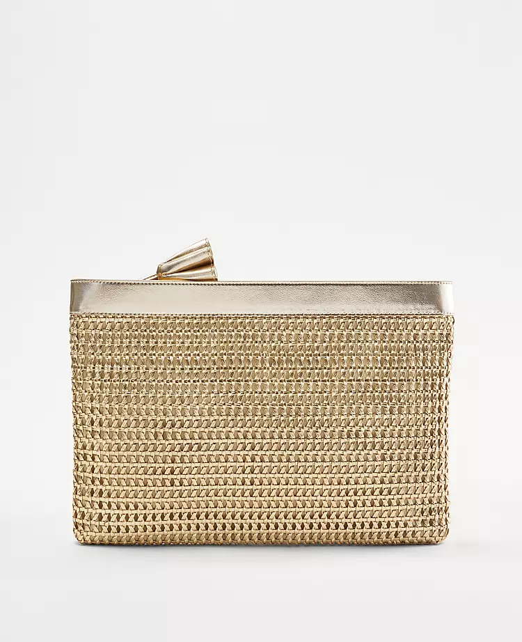 Metallic Woven Oversized Soft Clutch 1 Metallic Woven Oversized Soft Clutch