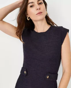 Petite Button Tab Cap Sleeve Work Top - Tailored Professional Fit 5 Petite Button Tab Cap Sleeve Work Top - Tailored Professional Fit -Ann Taylor Store 615586 1362 ALT2
