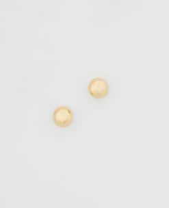 Polished Mini Ball Stud Earrings - Versatile 1/2 Inch Post Back Jewelry