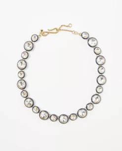 Vibrant Enamel Statement Necklace - Polished Adjustable Fashion Jewelry