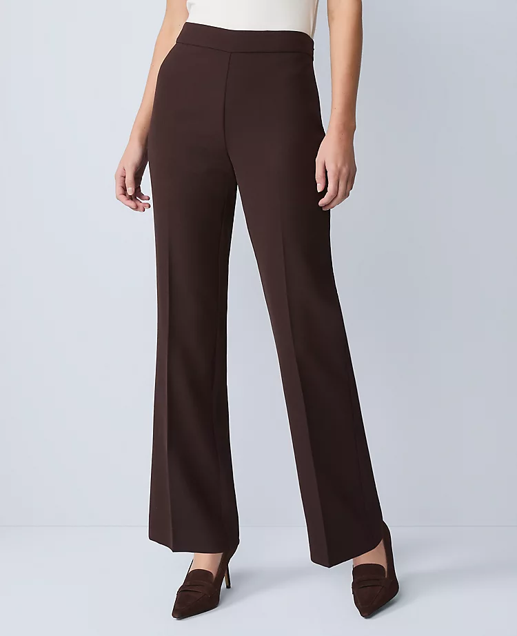 Ann Taylor Petite Trouser Pant In Fluid Crepe - Pure Chocolate 2 Ann Taylor Petite Trouser Pant In Fluid Crepe - Pure Chocolate - Image 2