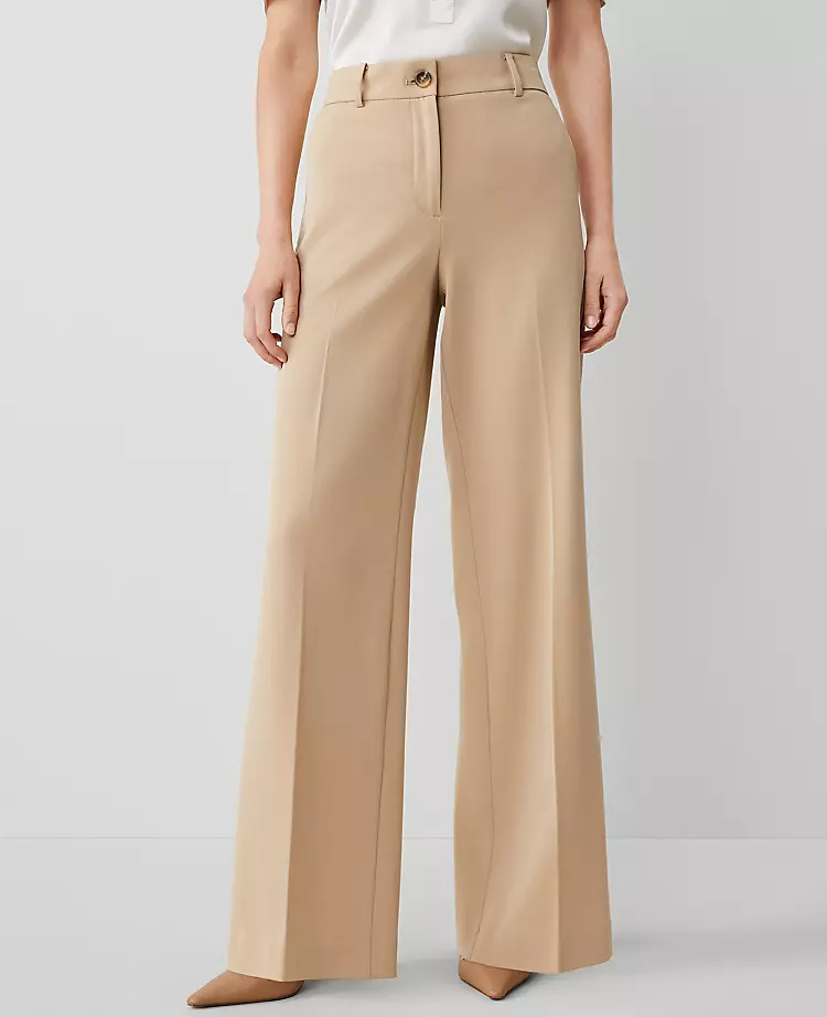 Petite High-Waisted Wide-Leg Pants - Relaxed Full-Length Trousers 2 Petite High-Waisted Wide-Leg Pants - Relaxed Full-Length Trousers - Image 2