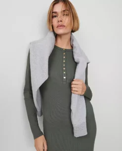 Ann Taylor Petite Weekend Collection Henley Knit Column Dress -Ann Taylor Store 826320 3020 ALT2