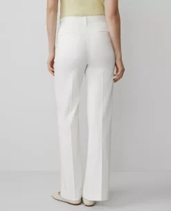 Ann Taylor Petite Weekend Collection Sateen Trouser - Winter White -Ann Taylor Store 826865 9192 ALT2