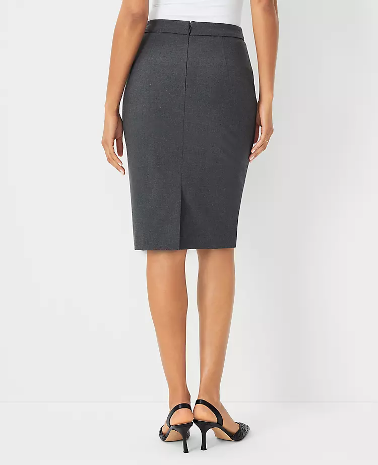 The Seamed Pencil Skirt In Seasonless Stretch - Curvy Fit Modern Charcoal 2 The Seamed Pencil Skirt In Seasonless Stretch - Curvy Fit Modern Charcoal - Image 2
