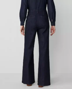 The Petite Sculpting Denim Trouser in Classic Rinse Wash -Ann Taylor Store 830054 2608 ALT2