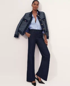 The Petite Sculpting Denim Trouser in Classic Rinse Wash -Ann Taylor Store 830054 2608 MKTG3