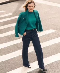 The Petite Sculpting Denim Trouser in Classic Rinse Wash -Ann Taylor Store 830054 2608 MKTG5