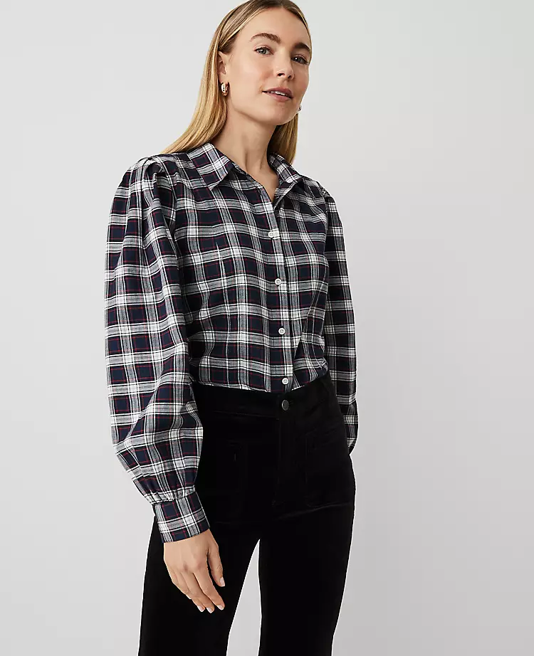 Weekend Collection Plaid Flannel Shirt Navy Multi 2 Weekend Collection Plaid Flannel Shirt Navy Multi - Image 2