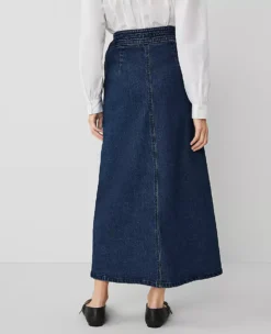 Ann Taylor Petite Weekend Collection Denim Wrap Maxi Skirt 7 Ann Taylor Petite Weekend Collection Denim Wrap Maxi Skirt -Ann Taylor Store 830699 6798 ALT2