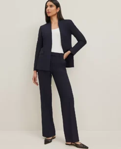 Women's Petite High Rise Seasonless Stretch Trouser in Deep Navy Sky