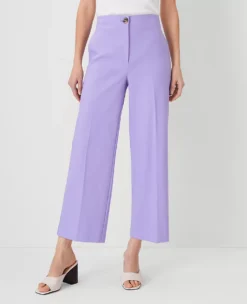 Embossed Leather High Block Heel Mule Sandals in Pearl Shadow -Ann Taylor Store 832773 9133 ALT2