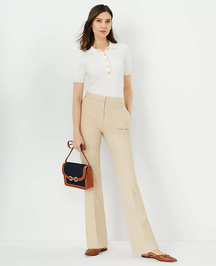 The High Rise Skinny Trouser In Bi-Stretch Toasted Oat 2 The High Rise Skinny Trouser In Bi-Stretch Toasted Oat - Image 2