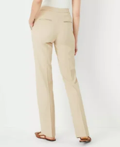 The High Rise Skinny Trouser In Bi-Stretch Toasted Oat 7 The High Rise Skinny Trouser In Bi-Stretch Toasted Oat -Ann Taylor Store 833044 7879 ALT2
