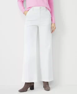 Ann Taylor Petite Weekend Collection Trouser Jean in Ivory 7 Ann Taylor Petite Weekend Collection Trouser Jean in Ivory -Ann Taylor Store 834607 9129 ALT2