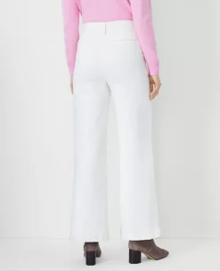 Ann Taylor Petite Weekend Collection Trouser Jean in Ivory 8 Ann Taylor Petite Weekend Collection Trouser Jean in Ivory -Ann Taylor Store 834607 9129 ALT3