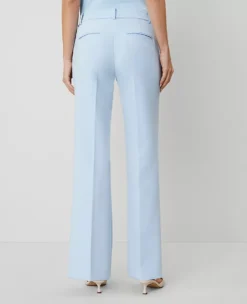 Petite Jayne Flared Trouser in Freesia Blue - Mid-Rise Tailored Fit -Ann Taylor Store 836356 0240 ALT2