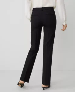 The Sophia Petite Straight-Leg Ponte Pant - Black -Ann Taylor Store 836880 2222 ALT1