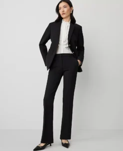 The Sophia Petite Straight-Leg Ponte Pant - Black -Ann Taylor Store 836880 2222 ALT2
