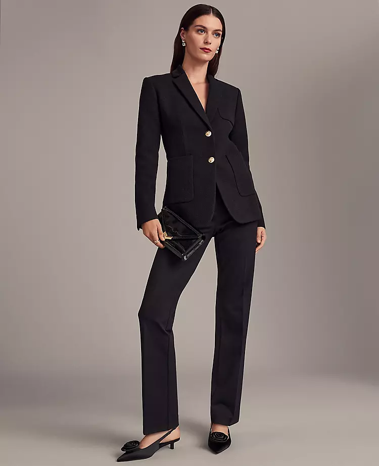 The Sophia Ponte Pant Black 1 The Sophia Ponte Pant Black