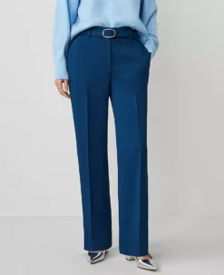 The Belted Boot Pant - Curvy Fit Sea Storm