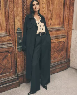 Modern Trench Coat Black