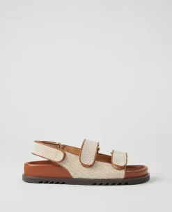 Ann Taylor Weekend Slingback Sport Sandals in Fresh Canvas