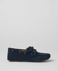 Ann Taylor Weekend Suede Boat Shoes - Night Sky