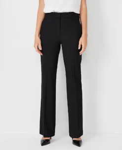The High Rise Trouser In Seasonless Stretch - Curvy Fit Core Black