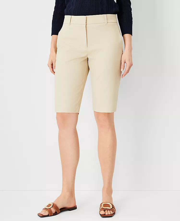 Petite Curvy Fit Boardwalk Shorts in Soft Khaki 1 Petite Curvy Fit Boardwalk Shorts in Soft Khaki