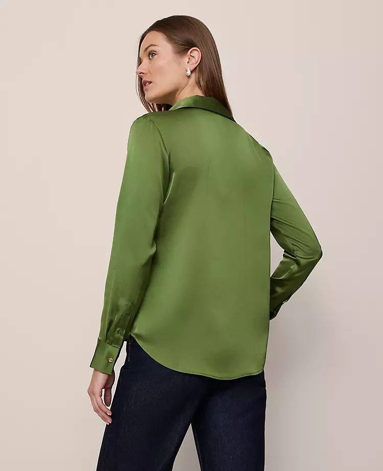 Satin Essential Shirt Bonsai Tree 2 Satin Essential Shirt Bonsai Tree - Image 2