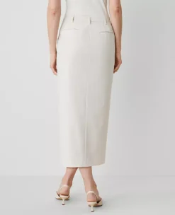 The Trouser Column Midi Skirt Tan Texture 5 The Trouser Column Midi Skirt Tan Texture -Ann Taylor Store 843127 0144 ALT2