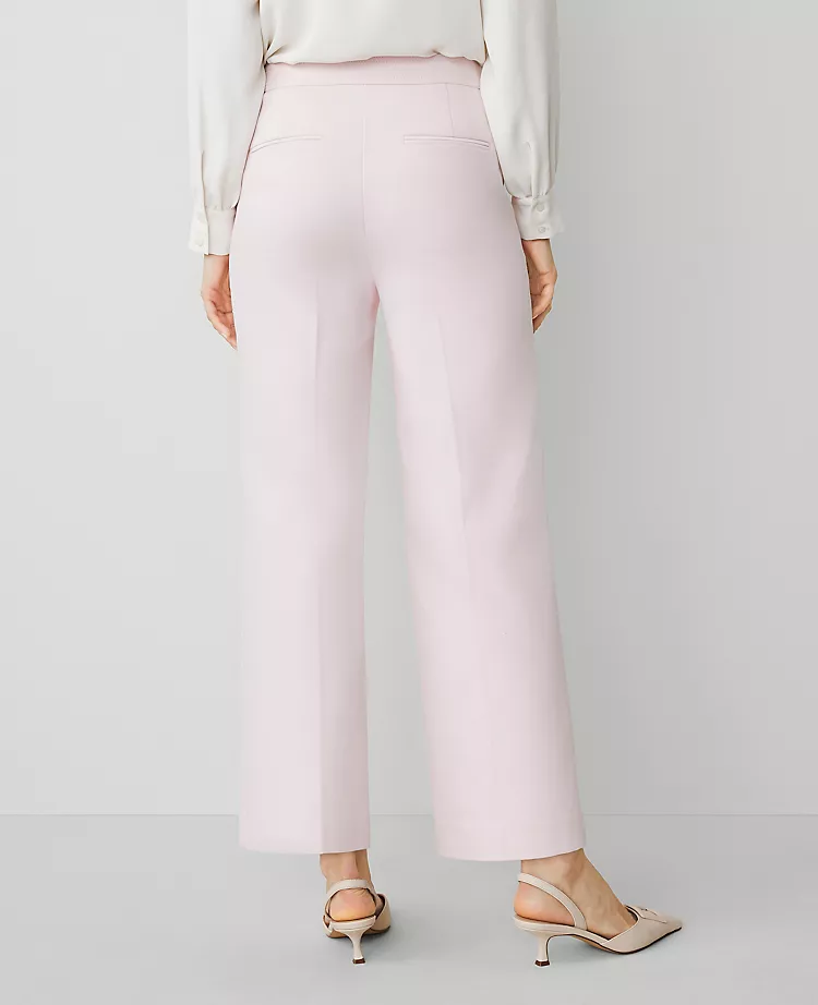 Pink High Rise Straight Leg Ankle Pants for Women - The Grace 3 Pink High Rise Straight Leg Ankle Pants for Women - The Grace - Image 3