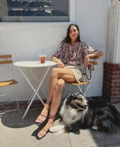 Weekend Collection Floral Tie Neck Blouse Apple Butter -Ann Taylor Store 845640 520174 MKTG2