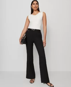 The Slim Flare Trouser In Bi-Stretch Black