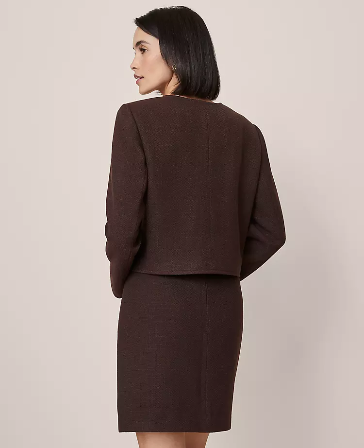 Crew Neck Jacket Pure Chocolate 2 Crew Neck Jacket Pure Chocolate - Image 2