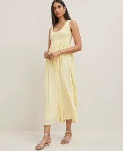 Petite Mixed Media Sweater Tank Dress - Yellow Buttercream 7 Petite Mixed Media Sweater Tank Dress - Yellow Buttercream -Ann Taylor Store 845969 019667 ALT2