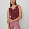 Elegant Petite Cowl Neck Draped Top - Windsor Wine Sleeveless Blouse
