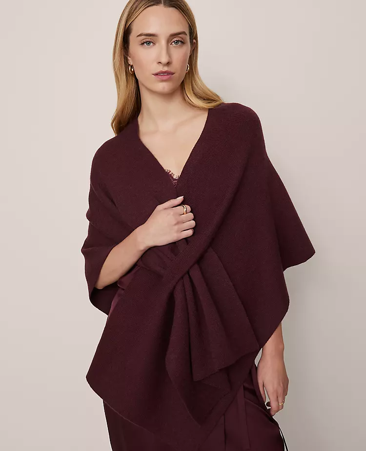 Wrap Poncho Poised Plum 1 Wrap Poncho Poised Plum