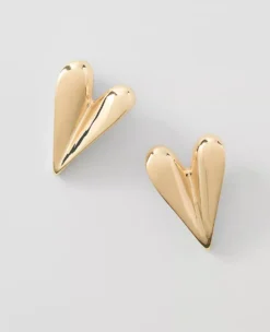 Elegant Goldtone Metal Heart Earrings for Every Occasion
