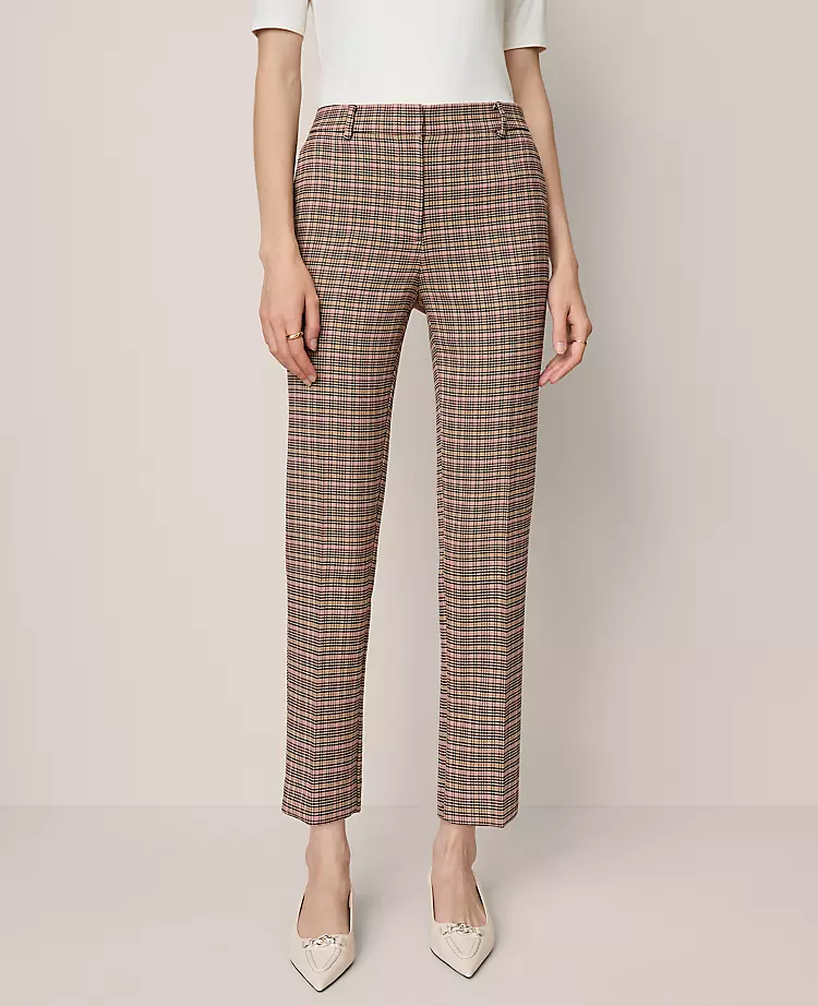 The Eva Ankle Pant In Houndstooth Stallion Brown 2 The Eva Ankle Pant In Houndstooth Stallion Brown - Image 2