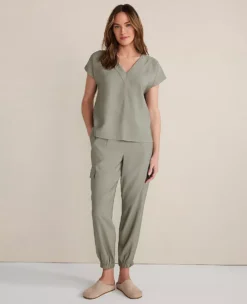Haven Well Within Luxe Modal Cargo Pants in Vetiver