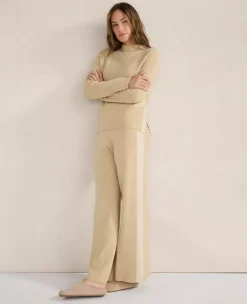 Haven Well Within Tuxedo Stripe Funnel Neck Pullover in Frosty Cream -Ann Taylor Store 847949 0292 ALT2