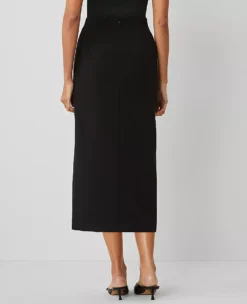 Elegant Petite Column Maxi Skirt in Fluid Crepe - Classic Black 5 Elegant Petite Column Maxi Skirt in Fluid Crepe - Classic Black -Ann Taylor Store 850684 2222 ALT2