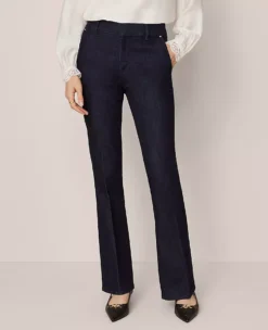Mid Rise Bootcut Jeans in Classic Rinse Wash - Elevated Stretch Denim 9 Mid Rise Bootcut Jeans in Classic Rinse Wash - Elevated Stretch Denim -Ann Taylor Store 850766 2608 ALT1