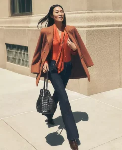 Mid Rise Bootcut Jeans in Classic Rinse Wash - Elevated Stretch Denim