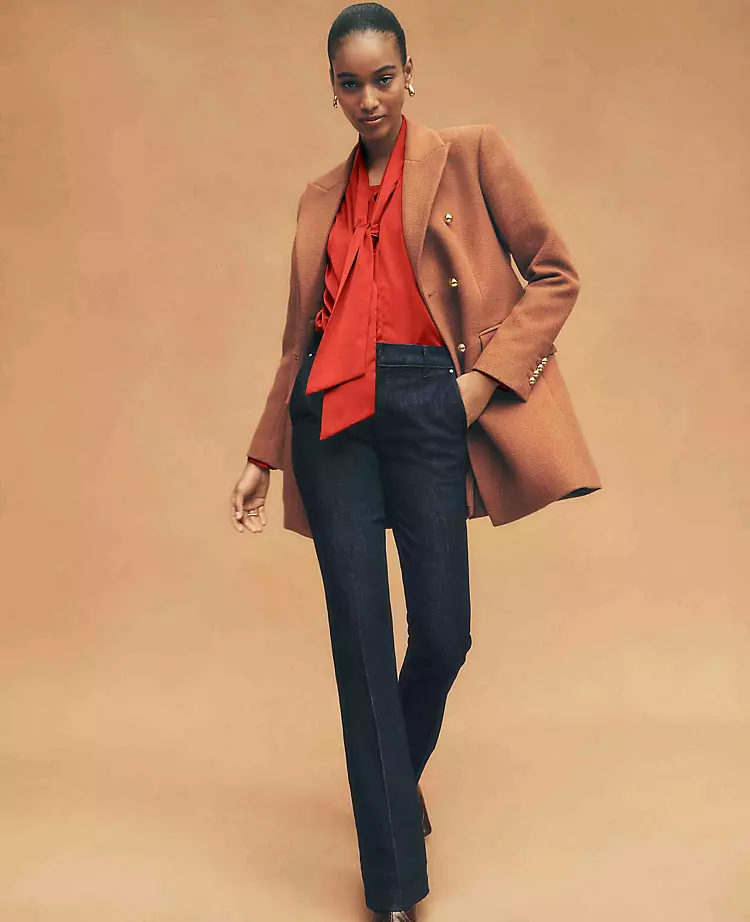 Mid Rise Bootcut Jeans in Classic Rinse Wash - Elevated Stretch Denim 7 Mid Rise Bootcut Jeans in Classic Rinse Wash - Elevated Stretch Denim - Image 7